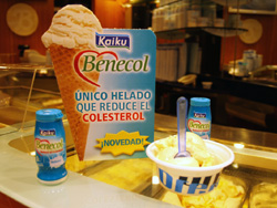 Helado que baja el colesterol